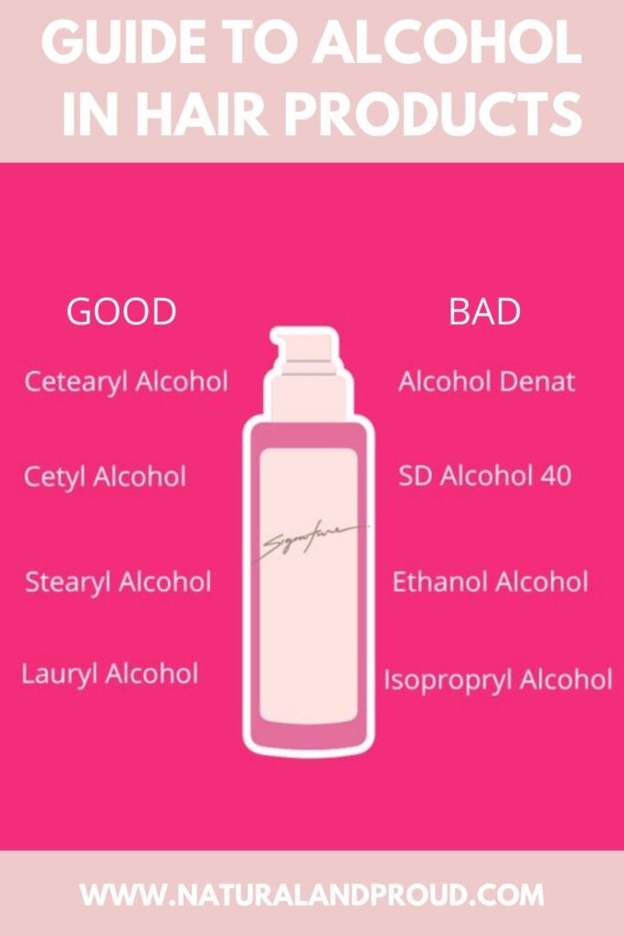 Alcohol in Hair Products Guide Are they bad for your hair?